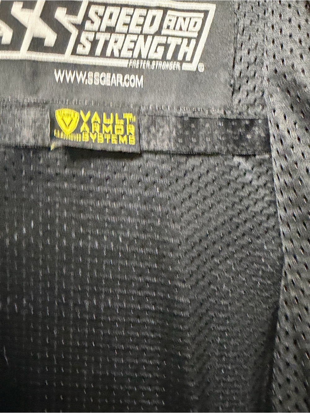 Performance Motorcycle Jacket - Black & Blue Breathable Riding Shell - Picture 8 of 15
